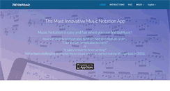 Desktop Screenshot of iwritemusicapp.com